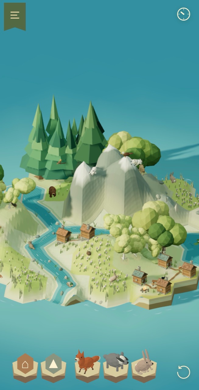 Cottages and flowering meadows nestled among the island’s sculpted trees